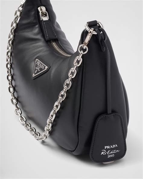 prada handbag straps|Prada padded shoulder bag.